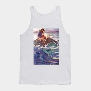 John Tries to Catch a Mermaid by Alice B. Woodward Tank Top